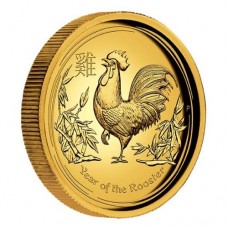 Rooster 2017 1oz Gold Proof High Relief Coin 