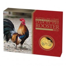 Lunar S II 2017 Rooster 1 oz Gold Proof Coins