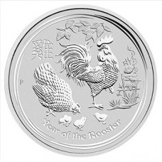 Lunar S II 2017 Rooster 1oz silver coin