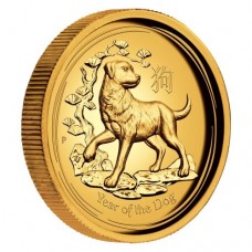 Lunar SII Dog 2018 1oz Gold Proof High Relief Coin