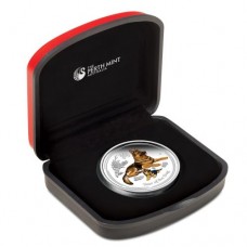 2018  Dog 1oz Silver Proof Coloured Edition 
