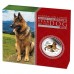 2018  Dog 1oz Silver Proof Coloured Edition 