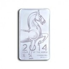 10 oz silver bar - 2014 NTR lunar Horse .999
