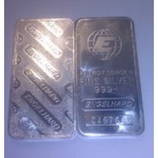10 oz silver bar - Engelhard - Portrait - Large E