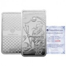10 oz silver bar - Trident .999