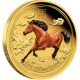 AUSTRALIAN LUNAR SERIES II 2014 YEAR OF THE HORSE GOLD PROOF COLOURED EDITIONS 