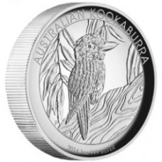 AUSTRALIAN KOOKABURRA 2014 1OZ SILVER PROOF HIGH RELIEF COIN