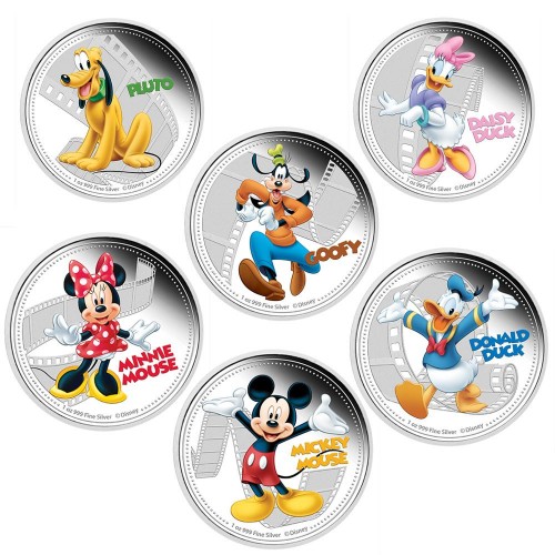 Goofy 1 Oz Silver Proof Coin Niue 2014 $ 2  Disney Mickey /& Friends 2014