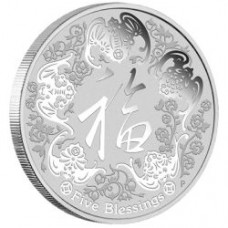 FIVE BLESSINGS 2016 1OZ SILVER COIN 