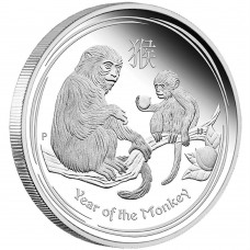 Australian Lunar Series II 2016 Year of the Monkey 1oz Silver Proof Coin