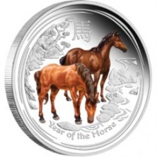 AUSTRALIAN LUNAR SERIES II 1OZ COLOUR EDITION 12-YEAR COLLECTION 