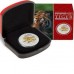 AUSTRALIAN LUNAR SILVER COIN SERIES II 2010 YEAR OF THE TIGER GILDED EDITION